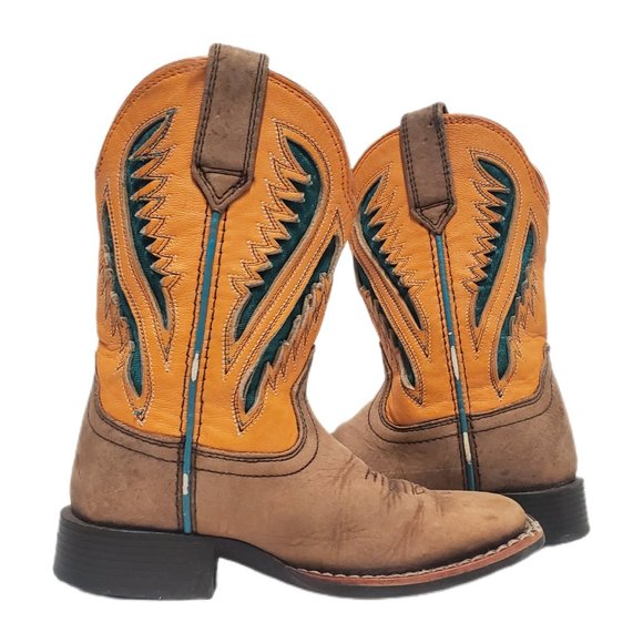 ARIAT Unisex Youth Leather Western Boot 9US/27 EUR 10027300 - Picture 5 of 13